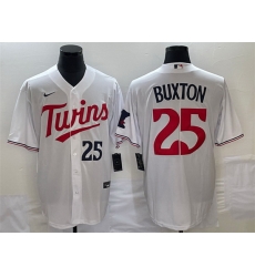 Men Minnesota Twins 25 Byron Buxton White Cool Base Stitched Jersey Men Minnesota Twins 25 Byron Buxton White Cool Base Stitched Jersey