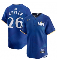 Men Minnesota Twins 26 Max Kepler Royal 2024 City Connect Limited Stitched Baseball Jersey Men Minnesota Twins 26 Max Kepler Royal 2024 City Connect Limited Stitched Baseball Jersey