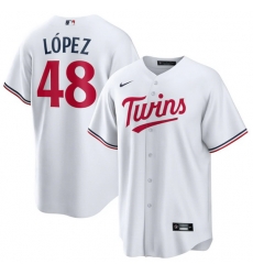 Men Minnesota Twins 48 Jorge L F3pez White Cool Base Stitched Jersey Men Minnesota Twins 48 Jorge L F3pez White Cool Base Stitched Jersey