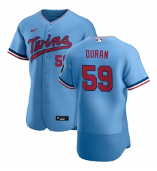 Men Minnesota Twins 59 Jhoan Duran Men Nike Light Blue Alternate 2020 Flex Base Team MLB Jersey Men Minnesota Twins 59 Jhoan Duran Men Nike Light Blue Alternate 2020 Flex Base Team MLB Jersey