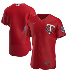 Men Minnesota Twins Men Nike Red Alternate 2020 60th Season Flex Base Team MLB Jersey Men Minnesota Twins Men Nike Red Alternate 2020 60th Season Flex Base Team MLB Jersey