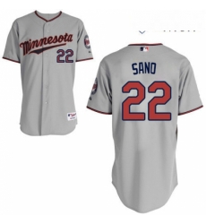 Mens Majestic Minnesota Twins 22 Miguel Sano Replica Grey Road Cool Base MLB Jersey Mens Majestic Minnesota Twins 22 Miguel Sano Replica Grey Road Cool Base MLB Jersey