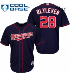 Mens Majestic Minnesota Twins 28 Bert Blyleven Replica Navy Blue Alternate Road Cool Base MLB Jersey Mens Majestic Minnesota Twins 28 Bert Blyleven Replica Navy Blue Alternate Road Cool Base MLB Jersey