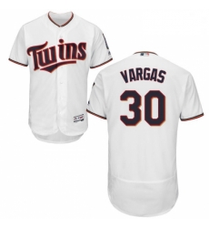 Mens Majestic Minnesota Twins 30 Kennys Vargas White Home Flex Base Authentic Collection MLB Jersey Mens Majestic Minnesota Twins 30 Kennys Vargas White Home Flex Base Authentic Collection MLB Jersey