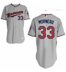 Mens Majestic Minnesota Twins 33 Justin Morneau Replica Grey Road Cool Base MLB Jersey Mens Majestic Minnesota Twins 33 Justin Morneau Replica Grey Road Cool Base MLB Jersey