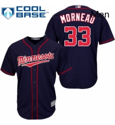 Mens Majestic Minnesota Twins 33 Justin Morneau Replica Navy Blue Alternate Road Cool Base MLB Jersey Mens Majestic Minnesota Twins 33 Justin Morneau Replica Navy Blue Alternate Road Cool Base MLB Jersey