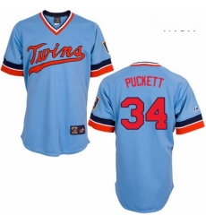 Mens Majestic Minnesota Twins 34 Kirby Puckett Replica Light Blue Cooperstown Throwback MLB Jersey Mens Majestic Minnesota Twins 34 Kirby Puckett Replica Light Blue Cooperstown Throwback MLB Jersey