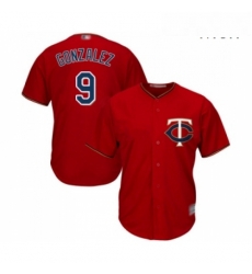 Mens Minnesota Twins 9 Marwin Gonzalez Replica Scarlet Alternate Cool Base Baseball Jersey Mens Minnesota Twins 9 Marwin Gonzalez Replica Scarlet Alternate Cool Base Baseball Jersey
