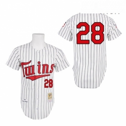Mens Mitchell and Ness 1991 Minnesota Twins 28 Bert Blyleven Replica White Throwback MLB Jersey