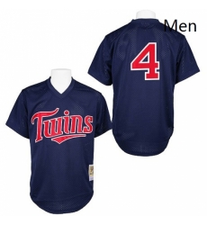 Mens Mitchell and Ness 1996 Minnesota Twins 4 Paul Molitor Replica Navy Blue Throwback MLB Jersey Mens Mitchell and Ness 1996 Minnesota Twins 4 Paul Molitor Replica Navy Blue Throwback MLB Jersey