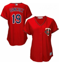 Womens Majestic Minnesota Twins 19 Anibal Sanchez Authentic Scarlet Alternate Cool Base MLB Jersey Womens Majestic Minnesota Twins 19 Anibal Sanchez Authentic Scarlet Alternate Cool Base MLB Jersey