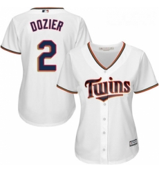 Womens Majestic Minnesota Twins 2 Brian Dozier Authentic White Home Cool Base MLB Jersey Womens Majestic Minnesota Twins 2 Brian Dozier Authentic White Home Cool Base MLB Jersey