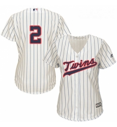 Womens Majestic Minnesota Twins 2 Brian Dozier Replica Cream Alternate Cool Base MLB Jersey Womens Majestic Minnesota Twins 2 Brian Dozier Replica Cream Alternate Cool Base MLB Jersey
