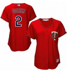 Womens Majestic Minnesota Twins 2 Brian Dozier Replica Scarlet Alternate Cool Base MLB Jersey Womens Majestic Minnesota Twins 2 Brian Dozier Replica Scarlet Alternate Cool Base MLB Jersey