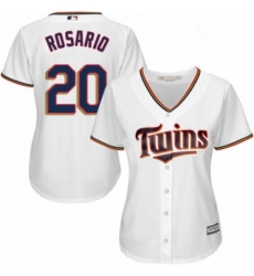 Womens Majestic Minnesota Twins 20 Eddie Rosario Replica White Home Cool Base MLB Jersey Womens Majestic Minnesota Twins 20 Eddie Rosario Replica White Home Cool Base MLB Jersey