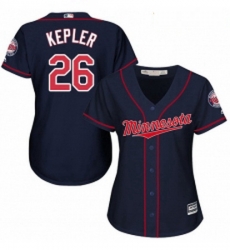 Womens Majestic Minnesota Twins 26 Max Kepler Replica Navy Blue Alternate Road Cool Base MLB Jersey Womens Majestic Minnesota Twins 26 Max Kepler Replica Navy Blue Alternate Road Cool Base MLB Jersey