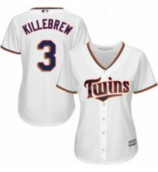 Womens Majestic Minnesota Twins 3 Harmon Killebrew Replica White Home Cool Base MLB Jersey Womens Majestic Minnesota Twins 3 Harmon Killebrew Replica White Home Cool Base MLB Jersey