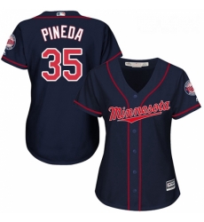 Womens Majestic Minnesota Twins 35 Michael Pineda Replica Navy Blue Alternate Road Cool Base MLB Jersey Womens Majestic Minnesota Twins 35 Michael Pineda Replica Navy Blue Alternate Road Cool Base MLB Jersey