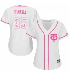 Womens Majestic Minnesota Twins 35 Michael Pineda Replica White Fashion Cool Base MLB Jersey Womens Majestic Minnesota Twins 35 Michael Pineda Replica White Fashion Cool Base MLB Jersey