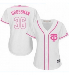 Womens Majestic Minnesota Twins 36 Robbie Grossman Replica White Fashion Cool Base MLB Jersey Womens Majestic Minnesota Twins 36 Robbie Grossman Replica White Fashion Cool Base MLB Jersey