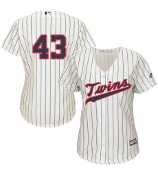 Womens Majestic Minnesota Twins 43 Addison Reed Authentic Cream Alternate Cool Base MLB Jersey Womens Majestic Minnesota Twins 43 Addison Reed Authentic Cream Alternate Cool Base MLB Jersey