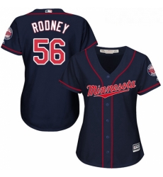 Womens Majestic Minnesota Twins 56 Fernando Rodney Replica Navy Blue Alternate Road Cool Base MLB Jersey Womens Majestic Minnesota Twins 56 Fernando Rodney Replica Navy Blue Alternate Road Cool Base MLB Jersey