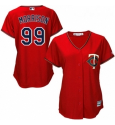 Womens Majestic Minnesota Twins 99 Logan Morrison Replica Scarlet Alternate Cool Base MLB Jersey Womens Majestic Minnesota Twins 99 Logan Morrison Replica Scarlet Alternate Cool Base MLB Jersey