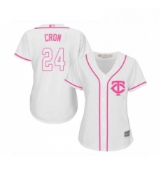 Womens Minnesota Twins 24 C J Cron Replica White Fashion Cool Base Baseball Jersey Womens Minnesota Twins 24 C J Cron Replica White Fashion Cool Base Baseball Jersey