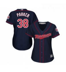 Womens Minnesota Twins 38 Blake Parker Replica Navy Blue Alternate Road Cool Base Baseball Jersey Womens Minnesota Twins 38 Blake Parker Replica Navy Blue Alternate Road Cool Base Baseball Jersey