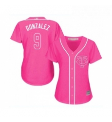 Womens Minnesota Twins 9 Marwin Gonzalez Replica Pink Fashion Cool Base Baseball Jersey Womens Minnesota Twins 9 Marwin Gonzalez Replica Pink Fashion Cool Base Baseball Jersey