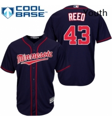 Youth Majestic Minnesota Twins 43 Addison Reed Authentic Navy Blue Alternate Road Cool Base MLB Jersey Youth Majestic Minnesota Twins 43 Addison Reed Authentic Navy Blue Alternate Road Cool Base MLB Jersey