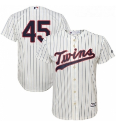 Youth Majestic Minnesota Twins 45 Phil Hughes Replica Cream Alternate Cool Base MLB Jersey Youth Majestic Minnesota Twins 45 Phil Hughes Replica Cream Alternate Cool Base MLB Jersey