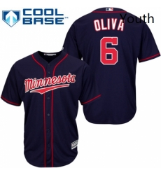 Youth Majestic Minnesota Twins 6 Tony Oliva Replica Navy Blue Alternate Road Cool Base MLB Jersey Youth Majestic Minnesota Twins 6 Tony Oliva Replica Navy Blue Alternate Road Cool Base MLB Jersey