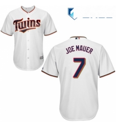 Youth Majestic Minnesota Twins 7 Joe Mauer Authentic White Home Cool Base MLB Jersey Youth Majestic Minnesota Twins 7 Joe Mauer Authentic White Home Cool Base MLB Jersey