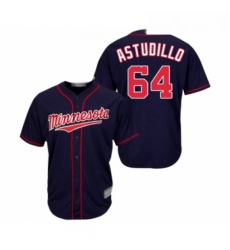 Youth Minnesota Twins 64 Willians Astudillo Replica Navy Blue Alternate Road Cool Base Baseball Jersey Youth Minnesota Twins 64 Willians Astudillo Replica Navy Blue Alternate Road Cool Base Baseball Jersey