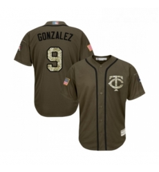 Youth Minnesota Twins 9 Marwin Gonzalez Authentic Green Salute to Service Baseball Jersey Youth Minnesota Twins 9 Marwin Gonzalez Authentic Green Salute to Service Baseball Jersey