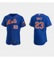 Men New York Mets 23 Javier Baez Men Nike Royal Authentic Alternate MLB Jersey Men New York Mets 23 Javier Baez Men Nike Royal Authentic Alternate MLB Jersey