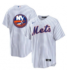 Men New York Mets 26 Islanders White Cool Base Stitched Baseball Jersey Men New York Mets 26 Islanders White Cool Base Stitched Baseball Jersey