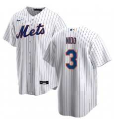 Men New York Mets 3 Tom E1s Nido White Cool Base Stitched Jersey Men New York Mets 3 Tom E1s Nido White Cool Base Stitched Jersey