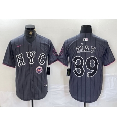 Men New York Mets 39 Edwin D EDaz Graphite 2024 City Connect Limited Stitched Baseball Jersey 9 Men New York Mets 39 Edwin D EDaz Graphite 2024 City Connect Limited Stitched Baseball Jersey 9