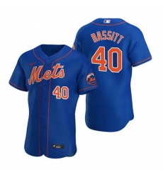 Men New York Mets 40 Chris Bassitt Royal Flex Base Stitched jersey Men New York Mets 40 Chris Bassitt Royal Flex Base Stitched jersey