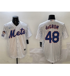 Men New York Mets 48 Jacob DeGrom White 2025 Spring Training Cool Base Stitched Baseball Jersey Men New York Mets 48 Jacob DeGrom White 2025 Spring Training Cool Base Stitched Baseball Jersey