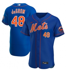 Men New York Mets 48 Jacob deGrom Men Nike Royal Alternate 2020 Flex Base Player MLB Jersey Men New York Mets 48 Jacob deGrom Men Nike Royal Alternate 2020 Flex Base Player MLB Jersey