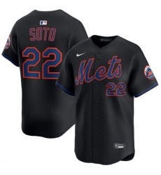 Men New York Mets Juan Soto 22 Black Flex Base Stitched Jersey Men New York Mets Juan Soto 22 Black Flex Base Stitched Jersey