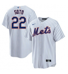 Men New York Mets Juan Soto #22 White Cool Base Stitched MLB Jersey Men New York Mets Juan Soto #22 White Cool Base Stitched MLB Jersey