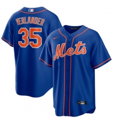 Men New York Mets Justin Verlander #35 Royal Blue Cool Base Stitched MLB jersey Men New York Mets Justin Verlander #35 Royal Blue Cool Base Stitched MLB jersey