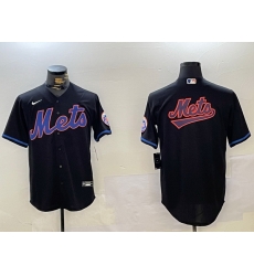 Men New York Mets Team Big Logo Graphite 2024 City Connect Limited Stitched Baseball Jersey 6 Men New York Mets Team Big Logo Graphite 2024 City Connect Limited Stitched Baseball Jersey 6