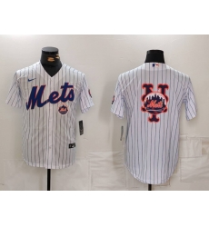 Men New York Mets White Team Big Logo Cool Base Stitched Baseball Jersey 1 Men New York Mets White Team Big Logo Cool Base Stitched Baseball Jersey 1