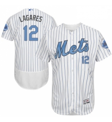 Mens Majestic New York Mets 12 Juan Lagares Authentic White 2016 Fathers Day Fashion Flex Base MLB Jersey Mens Majestic New York Mets 12 Juan Lagares Authentic White 2016 Fathers Day Fashion Flex Base MLB Jersey