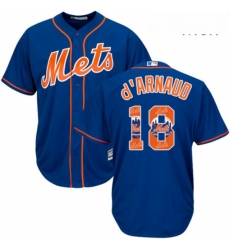 Mens Majestic New York Mets 18 Travis dArnaud Authentic Royal Blue Team Logo Fashion Cool Base MLB Jersey Mens Majestic New York Mets 18 Travis dArnaud Authentic Royal Blue Team Logo Fashion Cool Base MLB Jersey